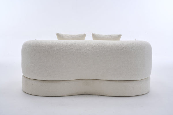 English Elm 2-in-1 Foldable Chenille Sleeper Sofa Compact Convertible Loveseat for Modern Living W2231P392100