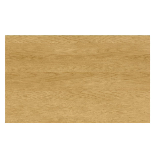 English Elm Lowry Dining Table - Modern Industrial Design With Durable Oak-Veneer Top & Tapered Iron Legs B136P266899