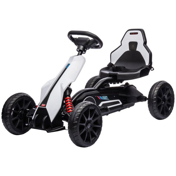 English Elm Aosom Kids Pedal Go Kart Sporty Ride on with Adjustable Seat and Eva Wheels W2225P229685