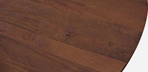 Moti Benedict Round Dining Table in Medium Brown Finish 70" 78102008