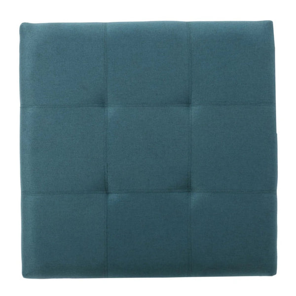 English Elm Tufted Square Ottoman with Hidden Storage Birch Legs Polyester Living Room Seat N757P359740L