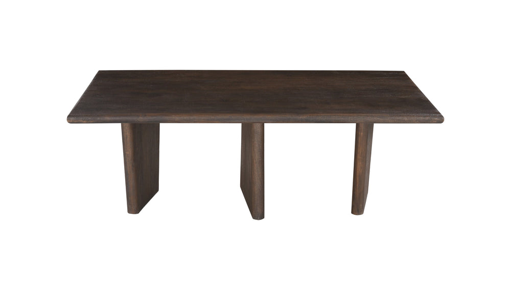 Basset Mirror Lasso Rectangular Cocktail Table - Modern Organic Design In Solid Mango Wood With Antiqued Finish Brown Solid Mango Wood 7811-lr-100