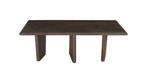 Basset Mirror Lasso Rectangular Cocktail Table - Modern Organic Design In Solid Mango Wood With Antiqued Finish Brown Solid Mango Wood 7811-lr-100