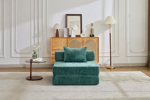 English Elm Compression Sofa: Versatile Chenille Floor Bed, No Assembly, Modular Design For Small Spaces & Guests W3723P345644