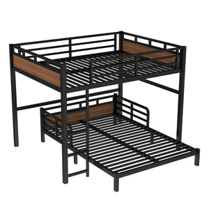 English Elm Twin Xl Solid Pine Loft Bed with Built-in Led Lighting and Storage Shelves Walnut W1580S00504