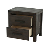 English Elm Bedroom Furniture Simple Nightstand Drawers Bed Side Table Solidwood