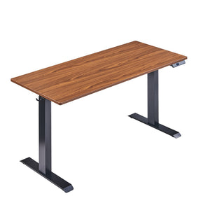 English Elm Electric Sit Stand Desk with Seamless One Piece Top and Industrial Steel Frame W1769P345628