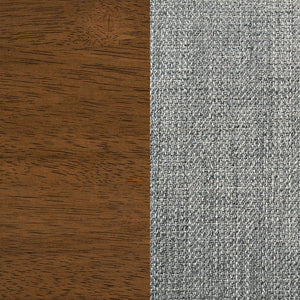 English Elm Conifer Upholstered Dining Side Chair Set of 2 with Curved Back and Squared Legs for Everyday Comfort Grey B062P375408