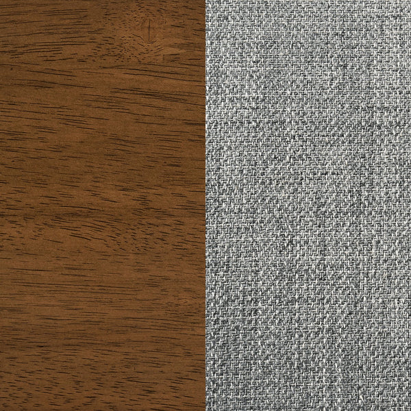 English Elm Conifer Upholstered Dining Side Chair Set of 2 with Curved Back and Squared Legs for Everyday Comfort Grey B062P375408