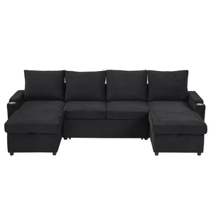 English Elm Swivel Barrel Accent Chair Chenille Tufted Round Club Seat for Living Room Lounge Black N719S002190B