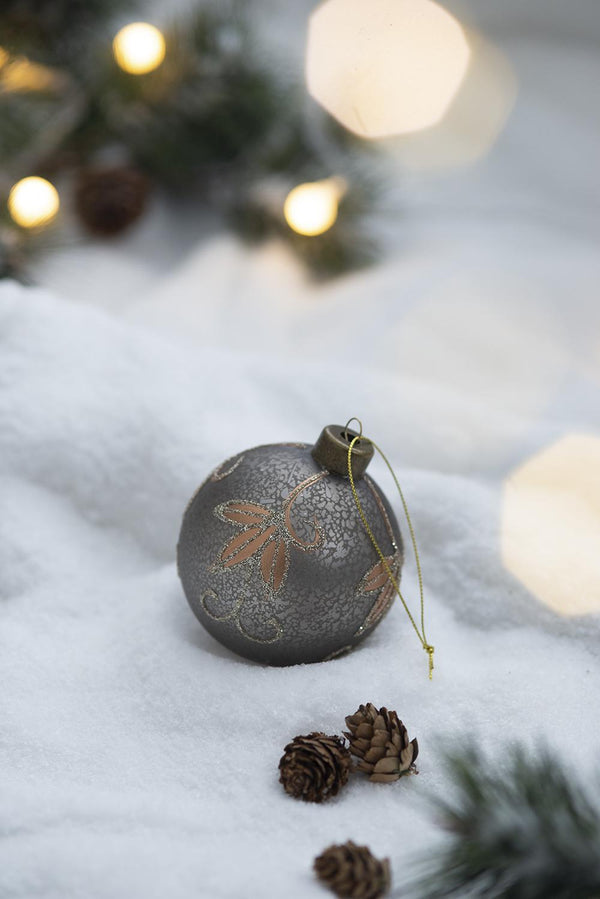 English Elm D3" Set Of 12 Elegant Glass Christmas Ball Ornaments For Timeless Holiday Decor And Festive Cheer W2078P247899