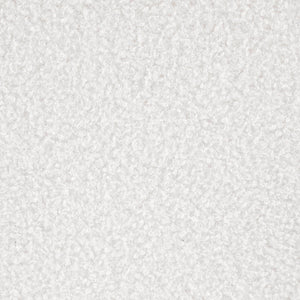 English Elm Keita Ivory Faux Sheepskin Round Ottoman with Wood-Effect Metal Base — Cozy Footrest, Seat & Accent B062P299989