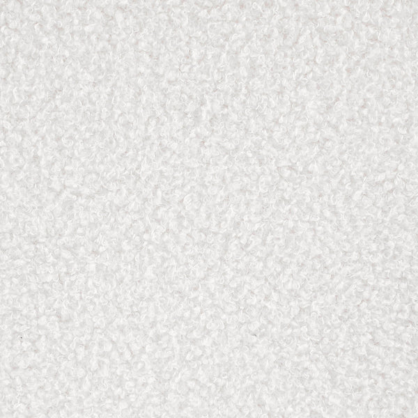 English Elm Keita Ivory Faux Sheepskin Round Ottoman with Wood-Effect Metal Base — Cozy Footrest, Seat & Accent B062P299989