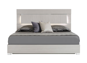 VIG Furniture California King Modrest Ethan Italian Modern Grey Bed VGACETHAN-BED-CK