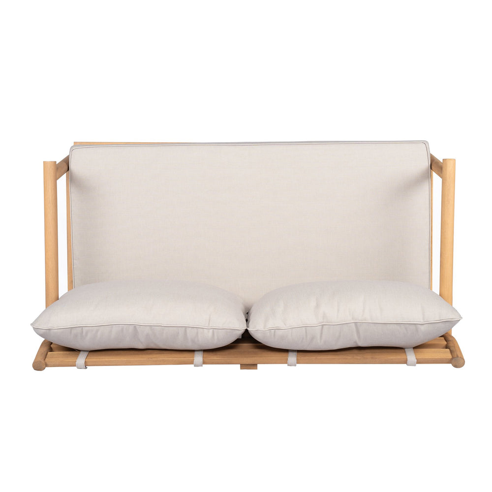 English Elm Christopher Knight Home® - Patio Acacia Wood Loveseat Sofa With Water-Resistant Cushions For Durable Outdoor Comfort N772P262273B