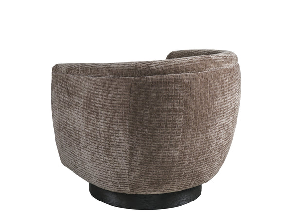 Lexington Haviland Swivel Chair - Contemporary Comfort With Organic Fabrics And Elegant Oak Finish Design   7828-11sw-40