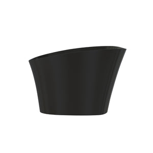 English Elm 51" Matte White Stone Resin Freestanding Soaking Tub with Built-in Acrylic Shelf T3785P490213