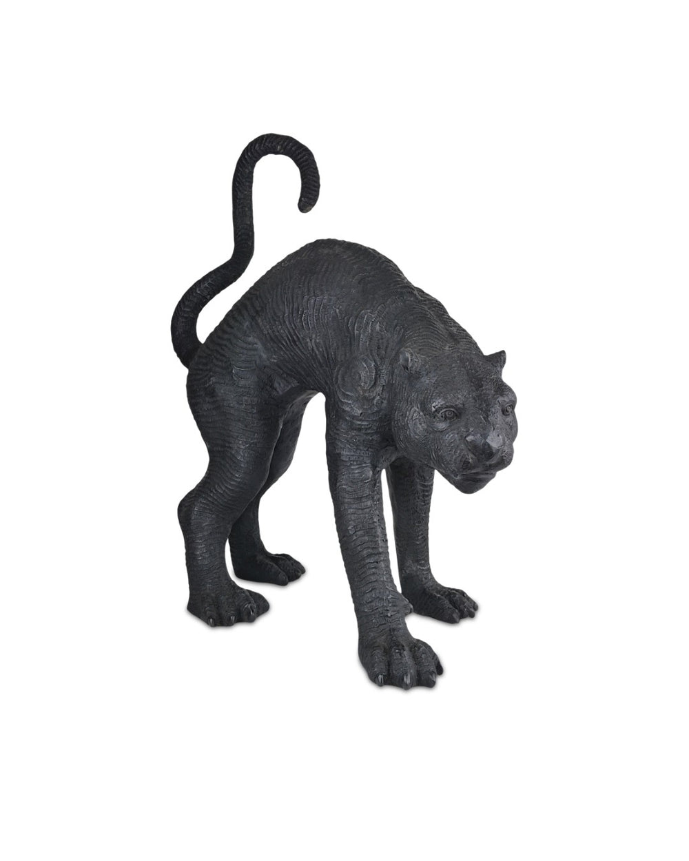 Standing Black Panther Bronze