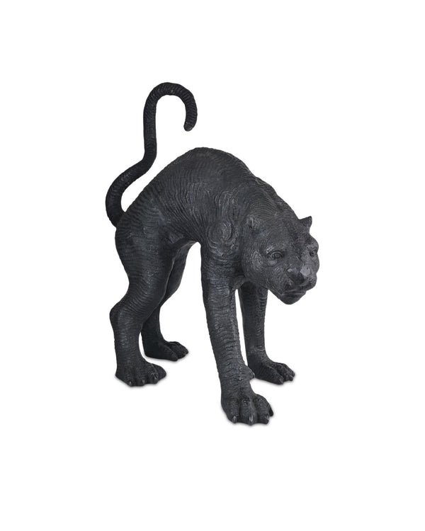Standing Black Panther Bronze