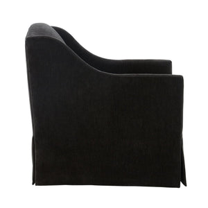 English Elm Luisa Swivel Accent Chair Skirted Tailored Silhouette for Formal Living Rooms Mink B050P451388