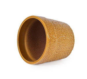 English Elm Handmade Ceramic Planter Trio Artisan Speckled Earth Tones for Indoor Plants Shelves W3273P321469