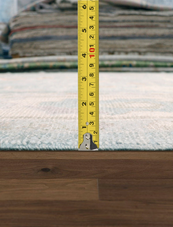 Pasargad Home Turkish Oushak Hand-Knotted Wool Area Rug - Elegant Floral Design 9'5" x 12'11"