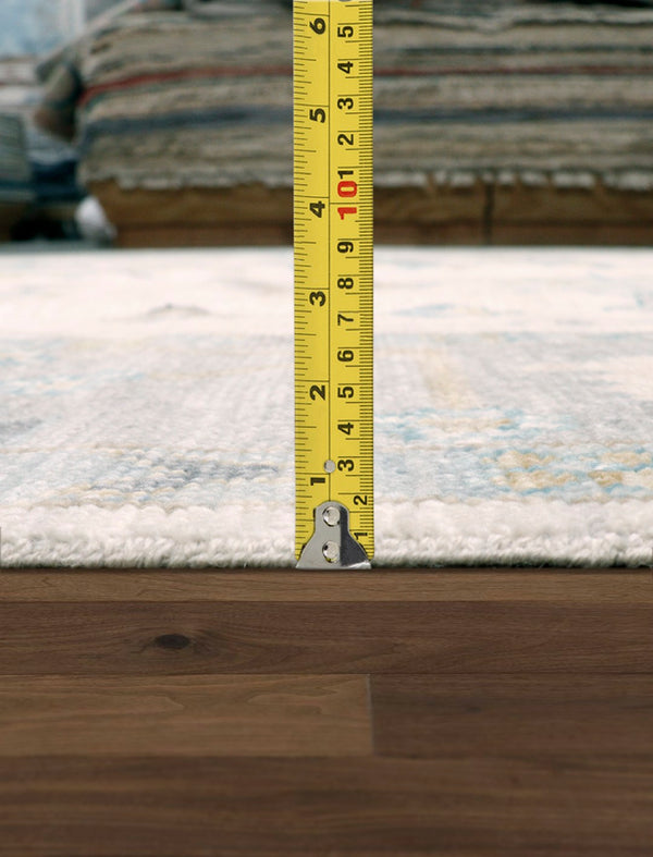 Pasargad Home Oushak Collection Hand-Knotted Wool Rug - Elegant Floral Design, 10' 2" x 14' 5"