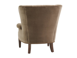 Lexington Atwater Elegant Transitional Seating With Tufted Back And Artisan-style Metal Bases In Walnut Finish   7836-11-40