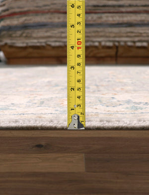 Pasargad Home Oushak Hand-Knotted Wool Grey Area Rug – Timeless Floral Elegance for Any Space