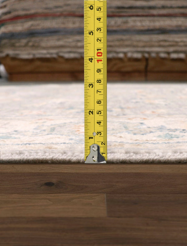 Pasargad Home Oushak Hand-Knotted Wool Grey Area Rug – Timeless Floral Elegance for Any Space