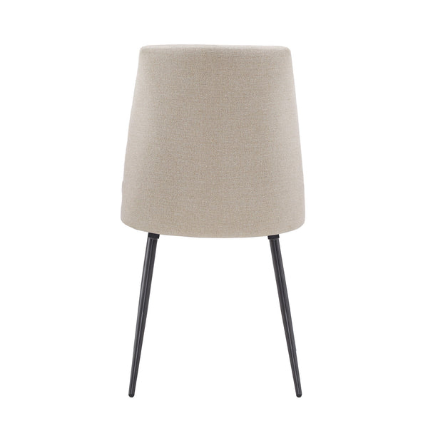 Aurthur Velvet Upholstered Dining Chair Mid-century Style with Splayed Wood Legs