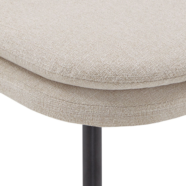 Aurthur Velvet Upholstered Dining Chair Mid-century Style with Splayed Wood Legs