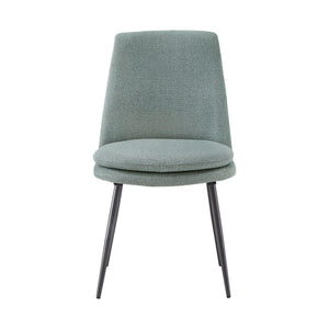 Aurthur Velvet Upholstered Dining Chair Mid-century Style with Splayed Wood Legs
