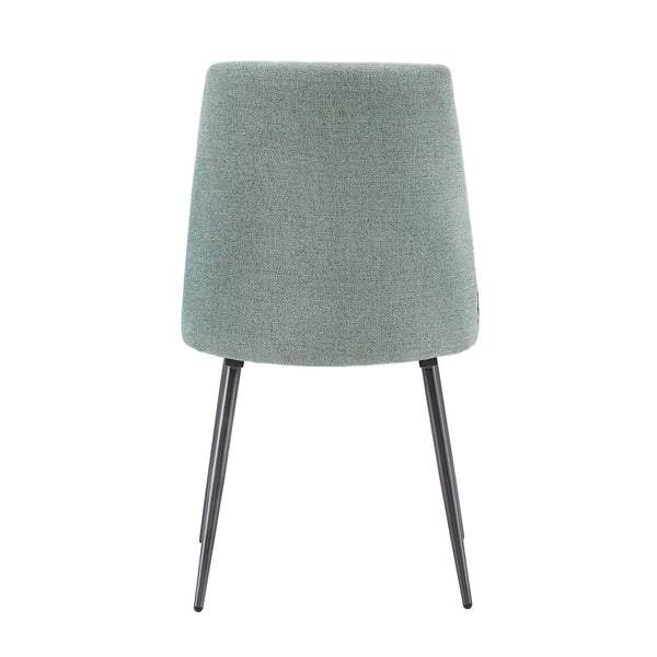 Aurthur Velvet Upholstered Dining Chair Mid-century Style with Splayed Wood Legs