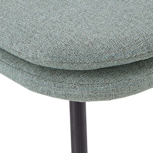 Aurthur Velvet Upholstered Dining Chair Mid-century Style with Splayed Wood Legs