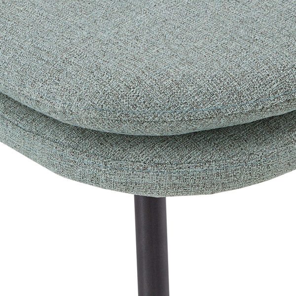 Aurthur Velvet Upholstered Dining Chair Mid-century Style with Splayed Wood Legs