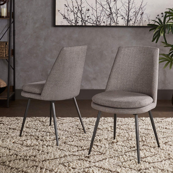 Aurthur Velvet Upholstered Dining Chair Mid-century Style with Splayed Wood Legs