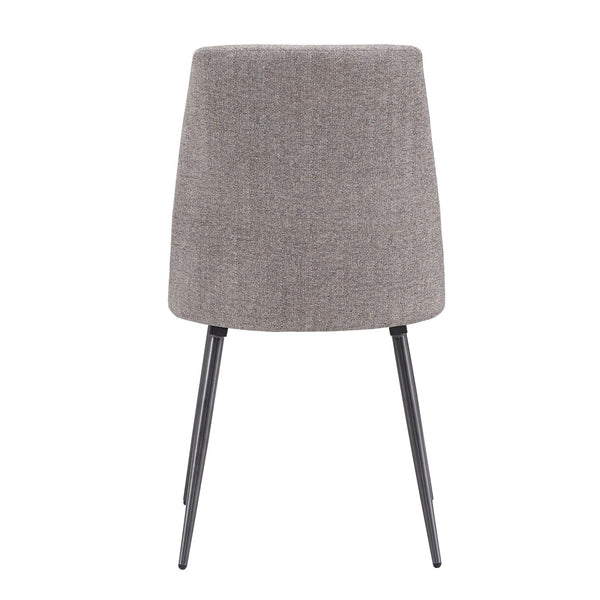Aurthur Velvet Upholstered Dining Chair Mid-century Style with Splayed Wood Legs