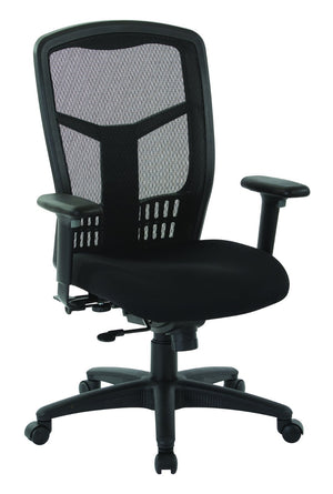 OSP Home Furnishings Progrid® Ergonomic Mesh High Back Office Chair with Lumbar Support and Adjustable Arms 90662-30