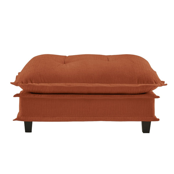 English Elm 73 Chenille Modular Sectional Sofa Deep Seat Cushions Casual Luxe Living Room Orange W714P448405