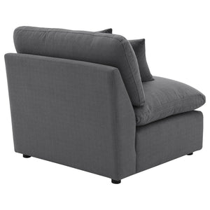 English Elm Greeley Armless Accent Chair with Performance Fabric and Foam Cushions for Modern Living B062P441446