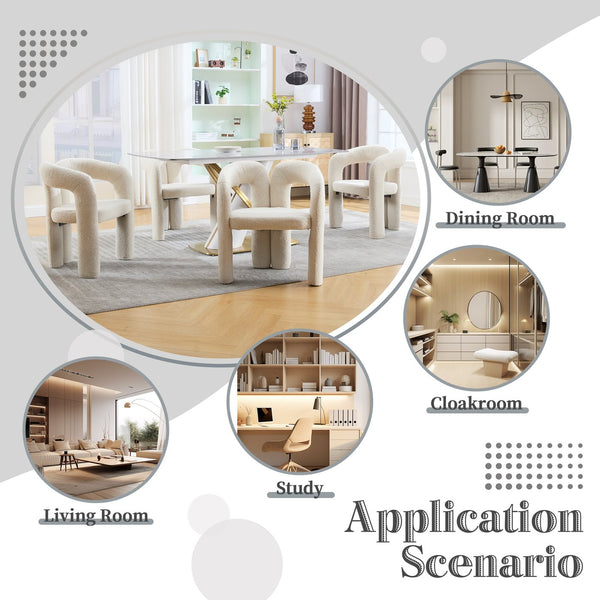 English Elm Contemporary Velvet Upholstered Barrel Accent Chair with Curved Support, Foam Seat, Steel Frame Finish Beige W395P224764