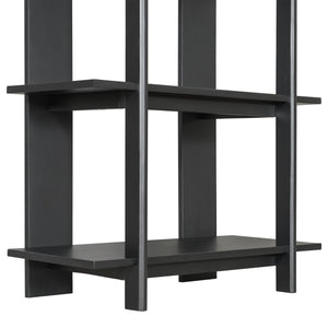 English Elm Christopher Knight Home® - 4-Tier Acacia Wood Bookcase with Anti-Tip Kit, Heavy-Duty Open Shelves Holds 120 lbs Each, Sleek Storage Solution Ebonized Finish N758P294084E