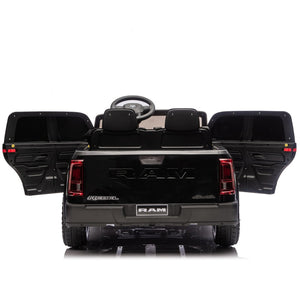 English Elm 24v Licensed Dodge Ram 2500 Kids Ride on Truck with Remote and 4-wheel Suspension W1578P305880