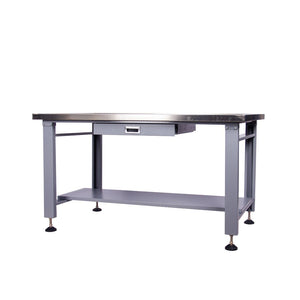 English Elm 59" Stainless Steel Mechanic Teardown Table with Drain Hole and 1000 Lb Capacity W5675S00001