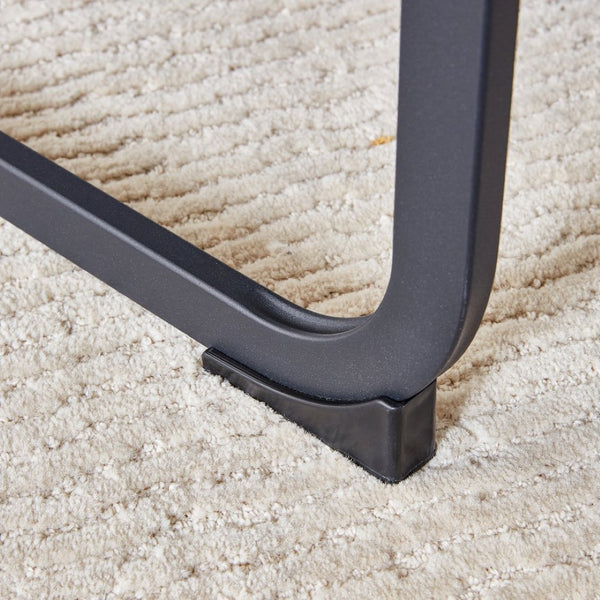 English Elm Table And Chair Set - Modern Wood Texture Mdf Coffee Table With Glass Legs And 4 Stylish Chairs W1151S02075-GIGA