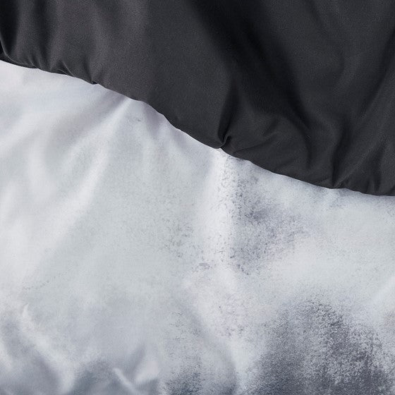 English Elm Full/Queen Watercolor Tie Dye Comforter Set with Piped Microfiber, Antimicrobial Throw Pillow Included B035P203247