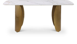 Niya White Dining Table 785-T Meridian Furniture