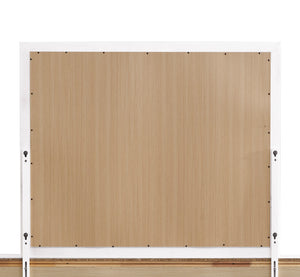 English Elm Madrid Contemporary Decorative Wall Mirror with Unique Shaped Frame, Laminate Wood Grain Finish, 37x46 inchesMadrid Contemporary Decorative Wall Mirror with Unique Shaped Frame, Laminate Wood Grain Finish, 37x46 inches White 3 L x 49 W x 39 H B078P286065