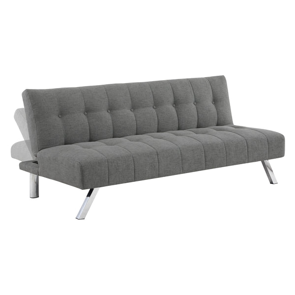 OSP Home Furnishings Sawyer Futon Grey